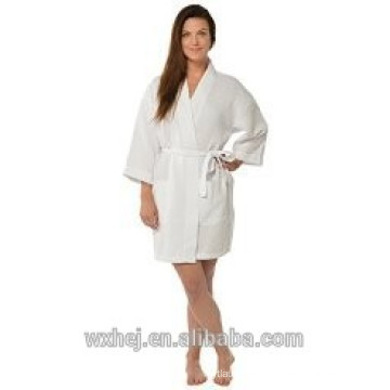 International women's waffle kimono bathrobe